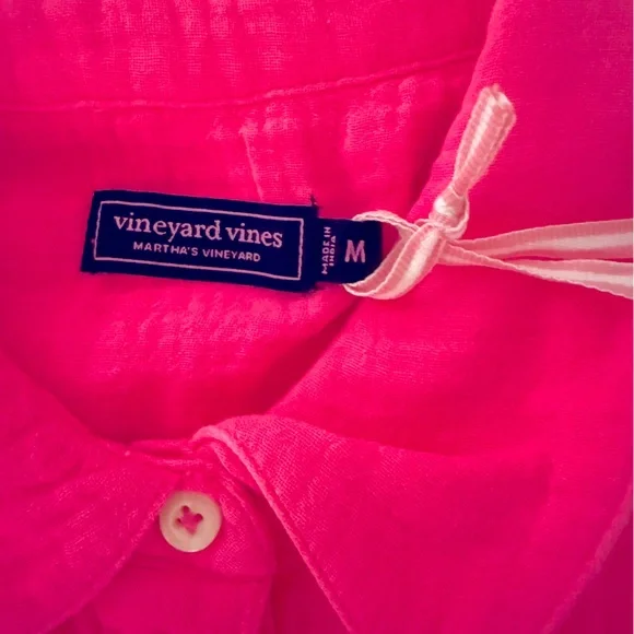 Gorgeous Vineyard Vines. Vibrant Pink Dress. Sz M. NWT. - Picture 5 of 6